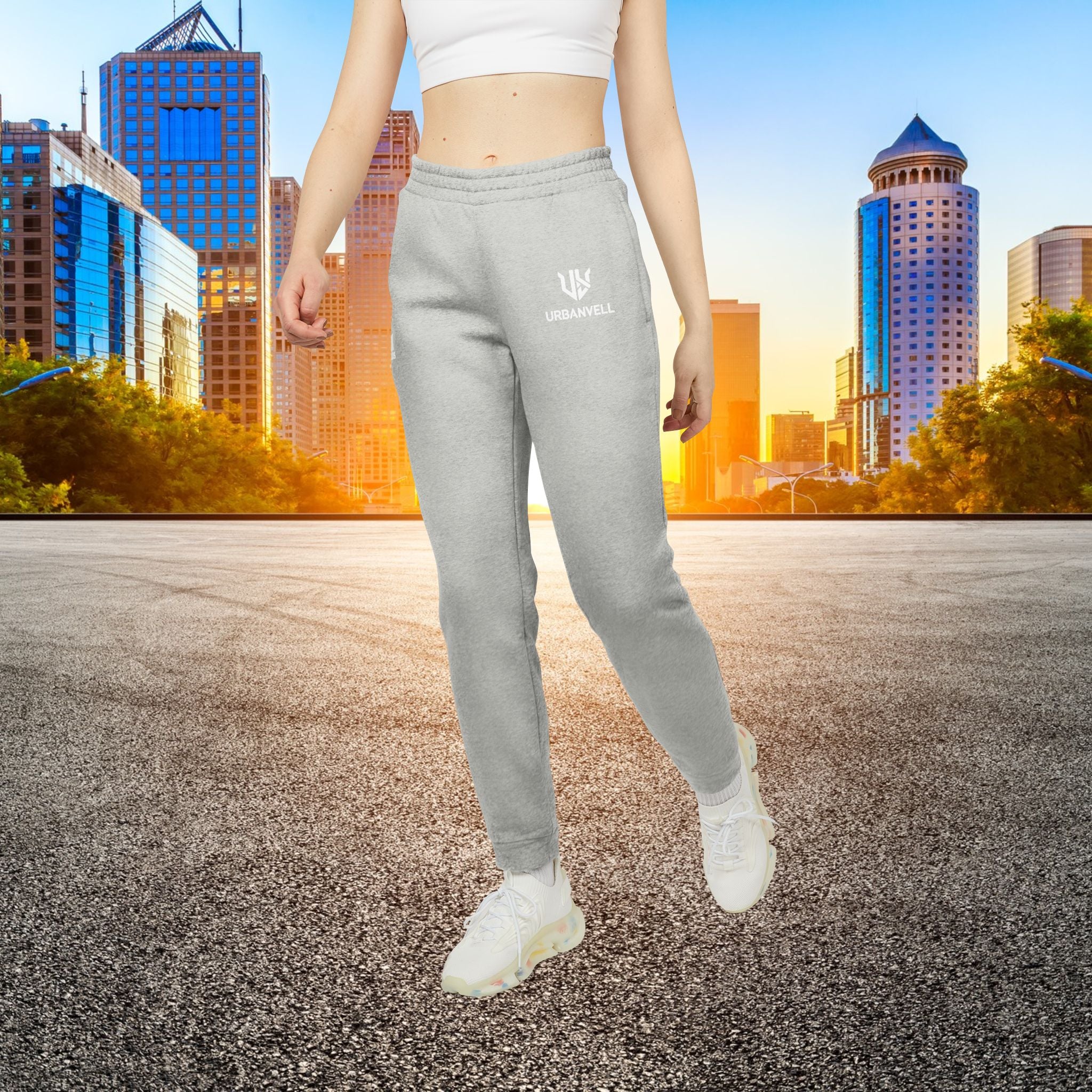 Adidas URBANVELL Fleece Joggers — Comfortable Casual Sweatpants with Logo