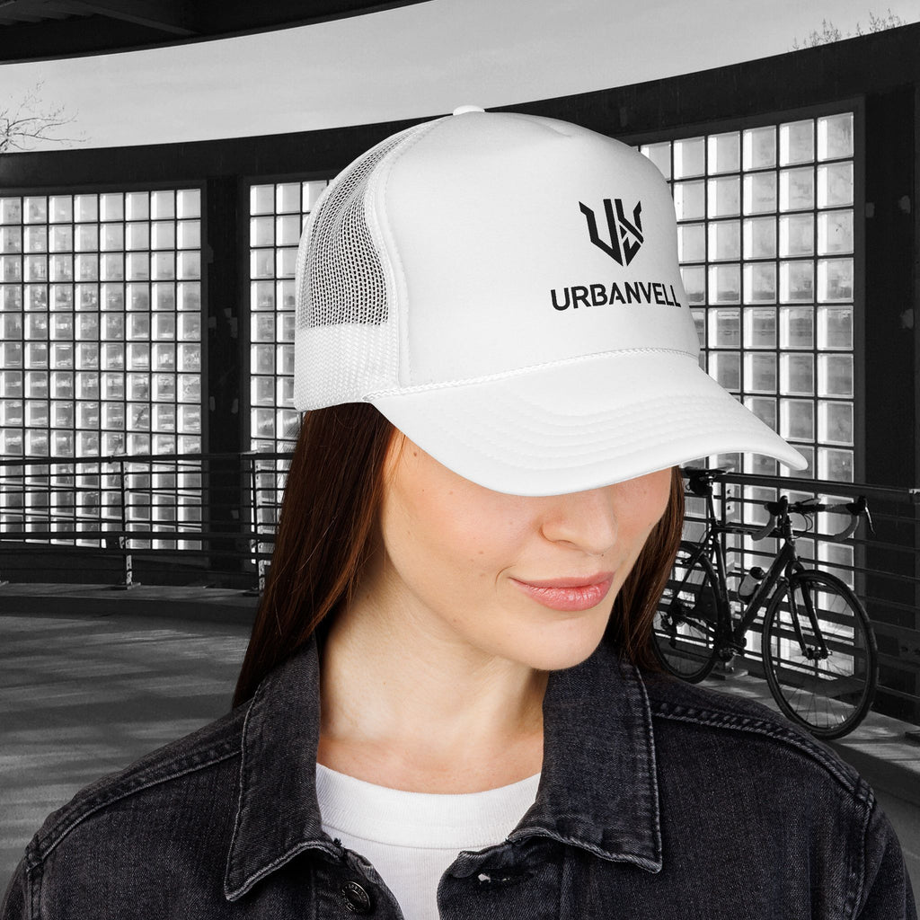 URBANVELL Logo Cap — Distressed Streetwear Mesh Hat