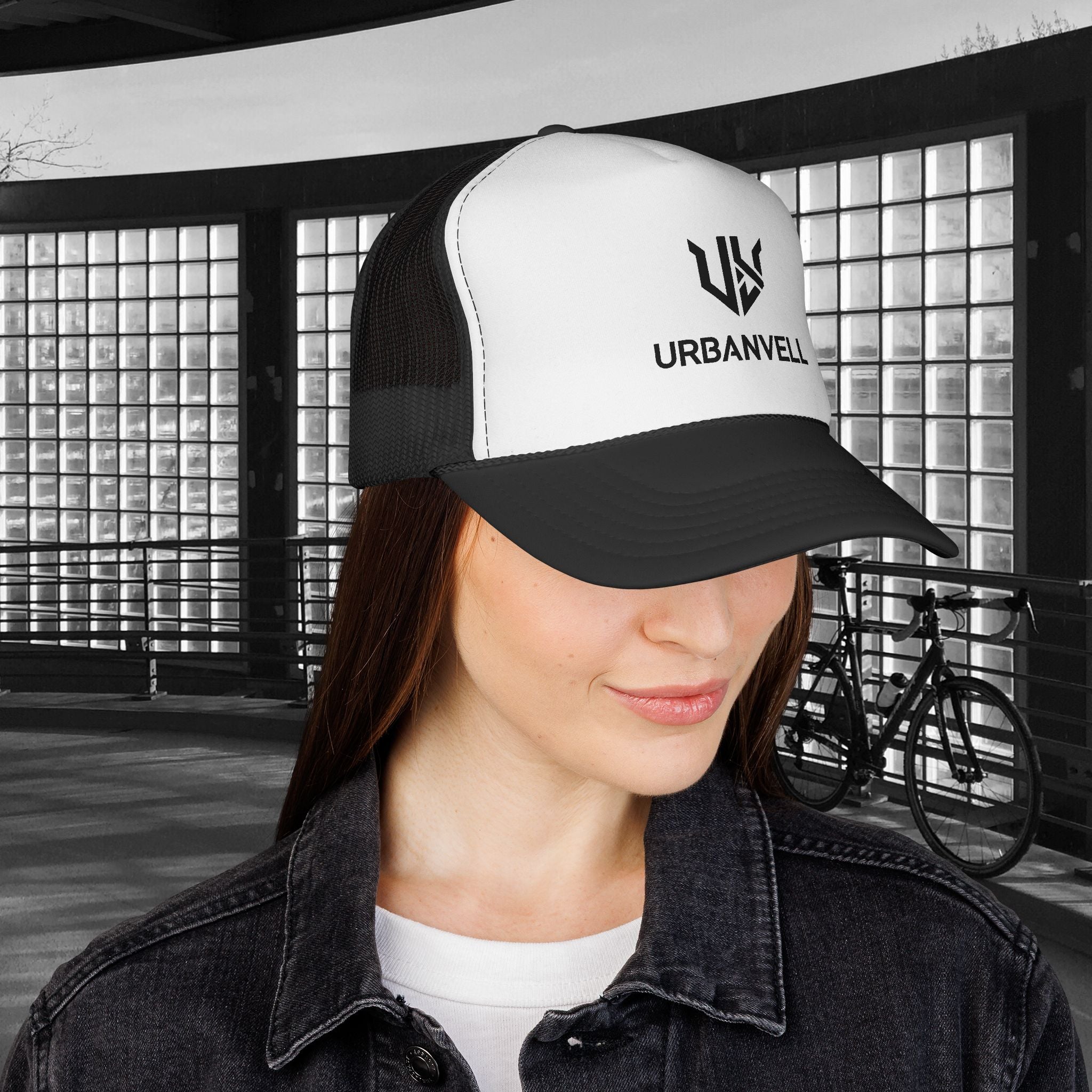 URBANVELL Logo Cap — Distressed Streetwear Mesh Hat