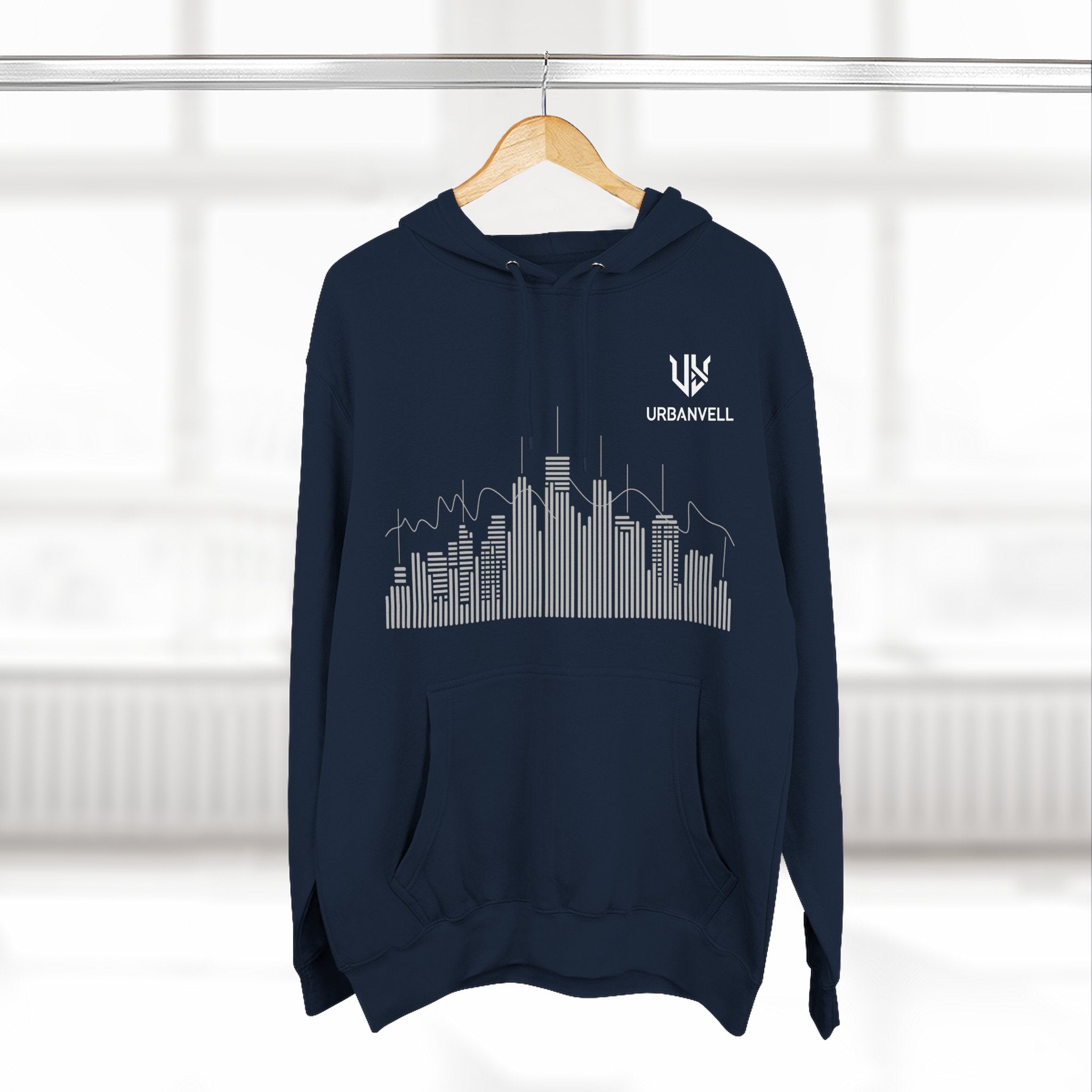 City Skyline Hoodie — URBANVELL Minimalist Skyline Pullover