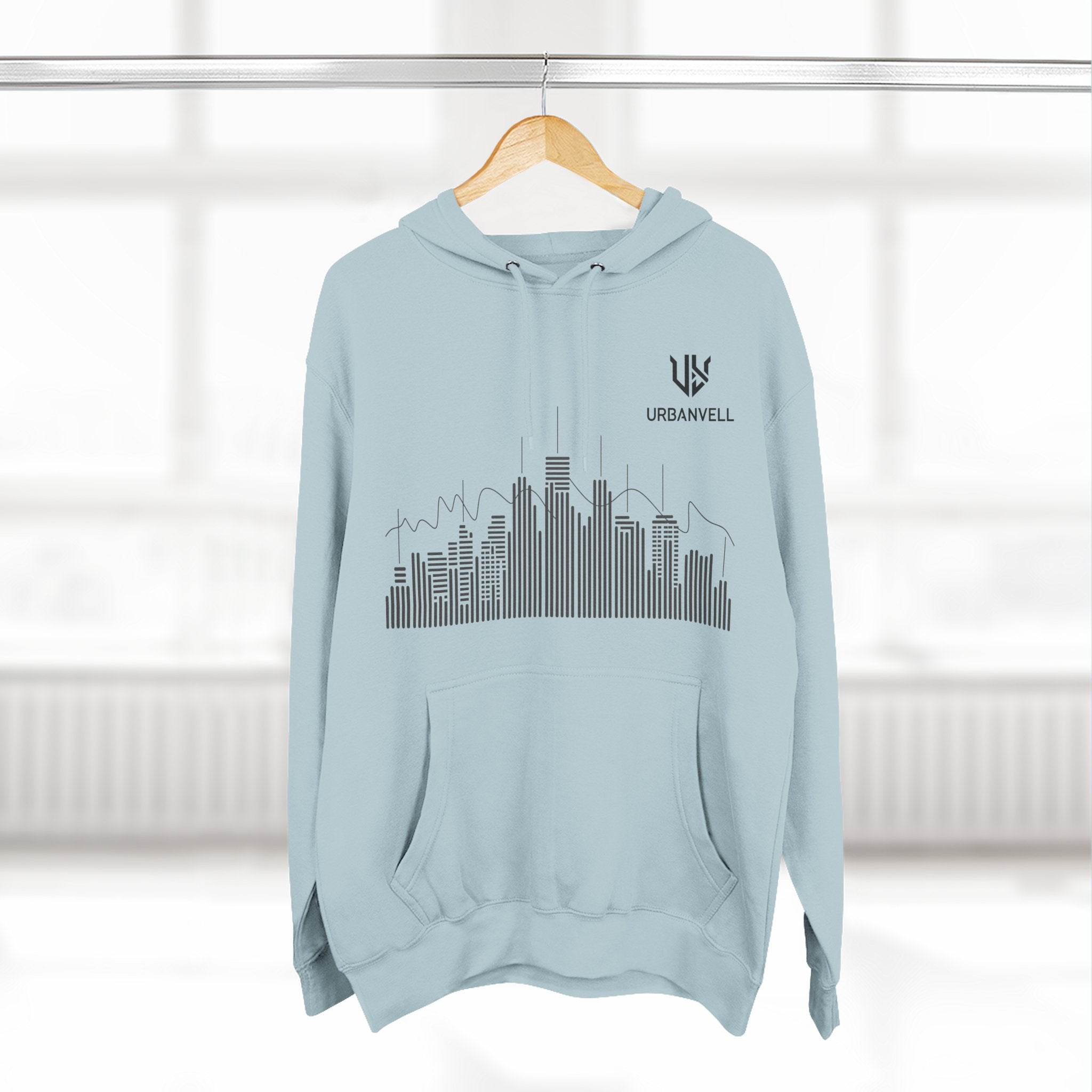 City Skyline Hoodie — URBANVELL Minimalist Skyline Pullover