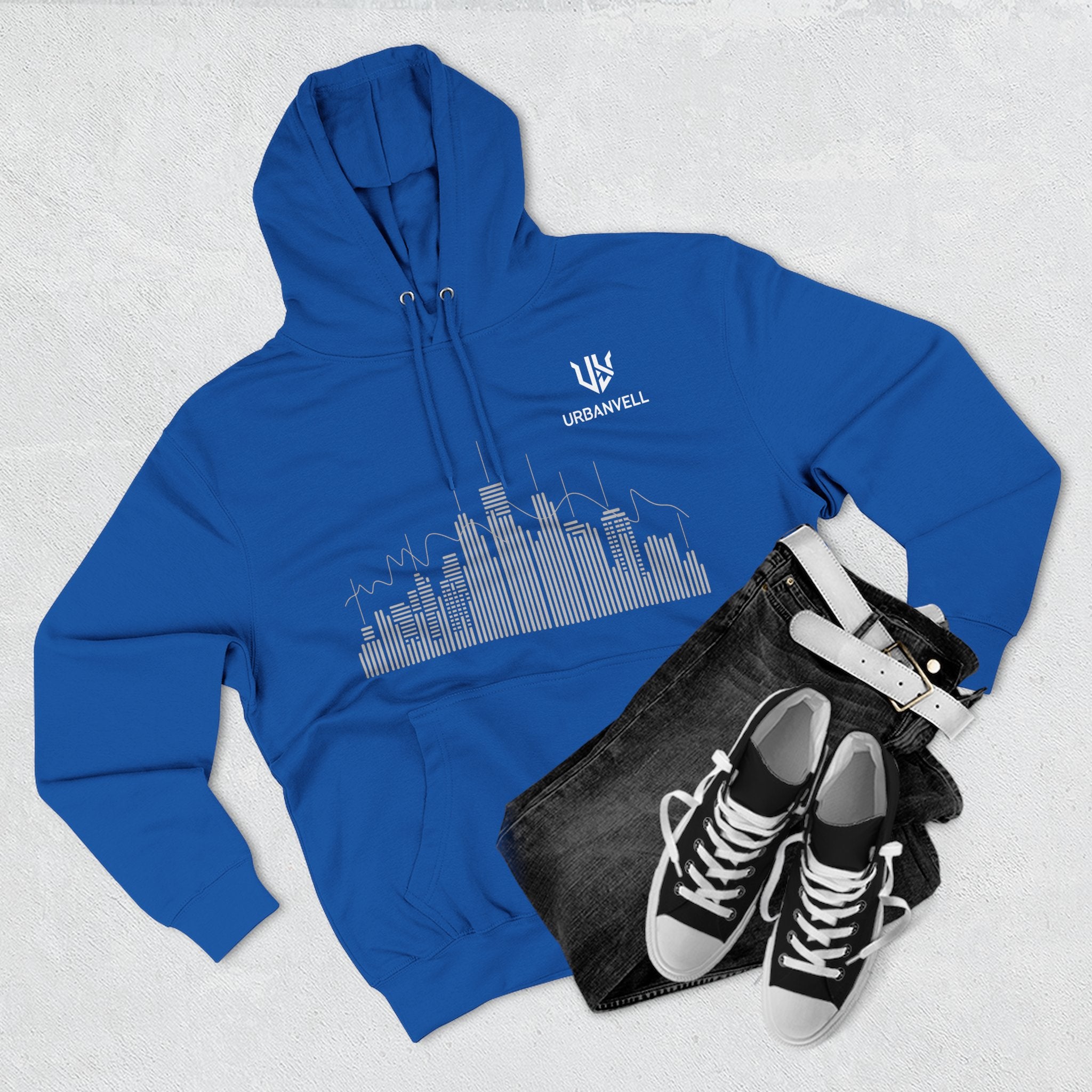 City Skyline Hoodie — URBANVELL Minimalist Skyline Pullover