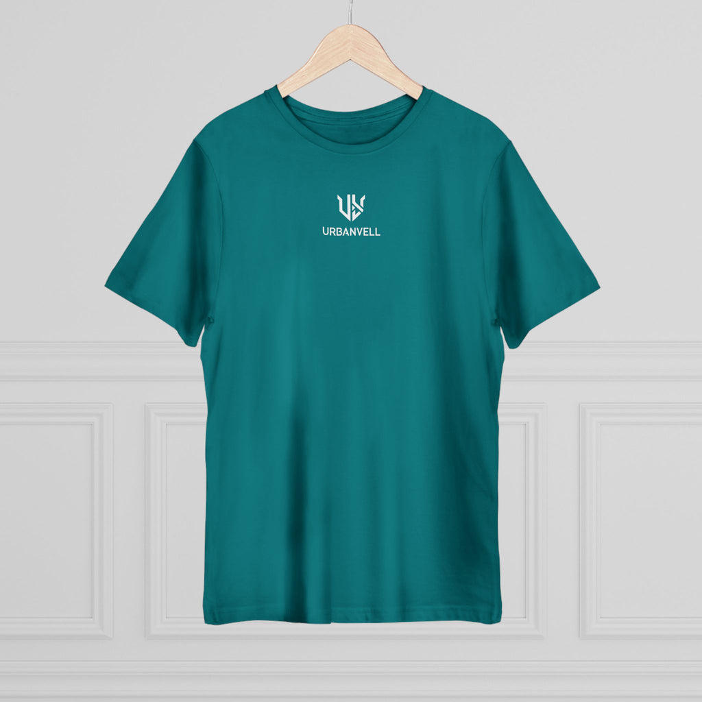 Minimal UrbanVell Centered Logo T‑Shirt — URBANVELL Clean Small Chest Logo Tee