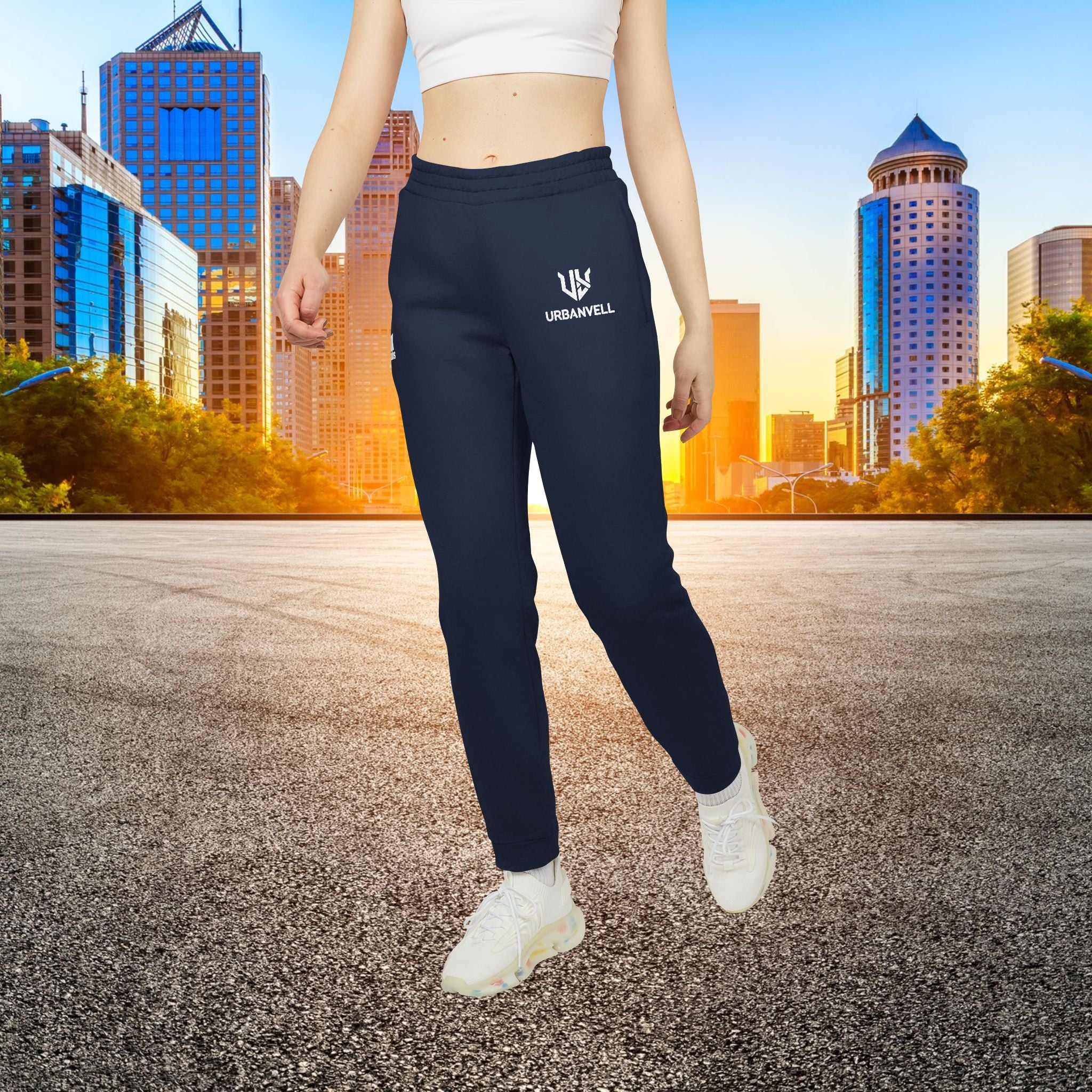 Adidas URBANVELL Fleece Joggers — Comfortable Casual Sweatpants with Logo