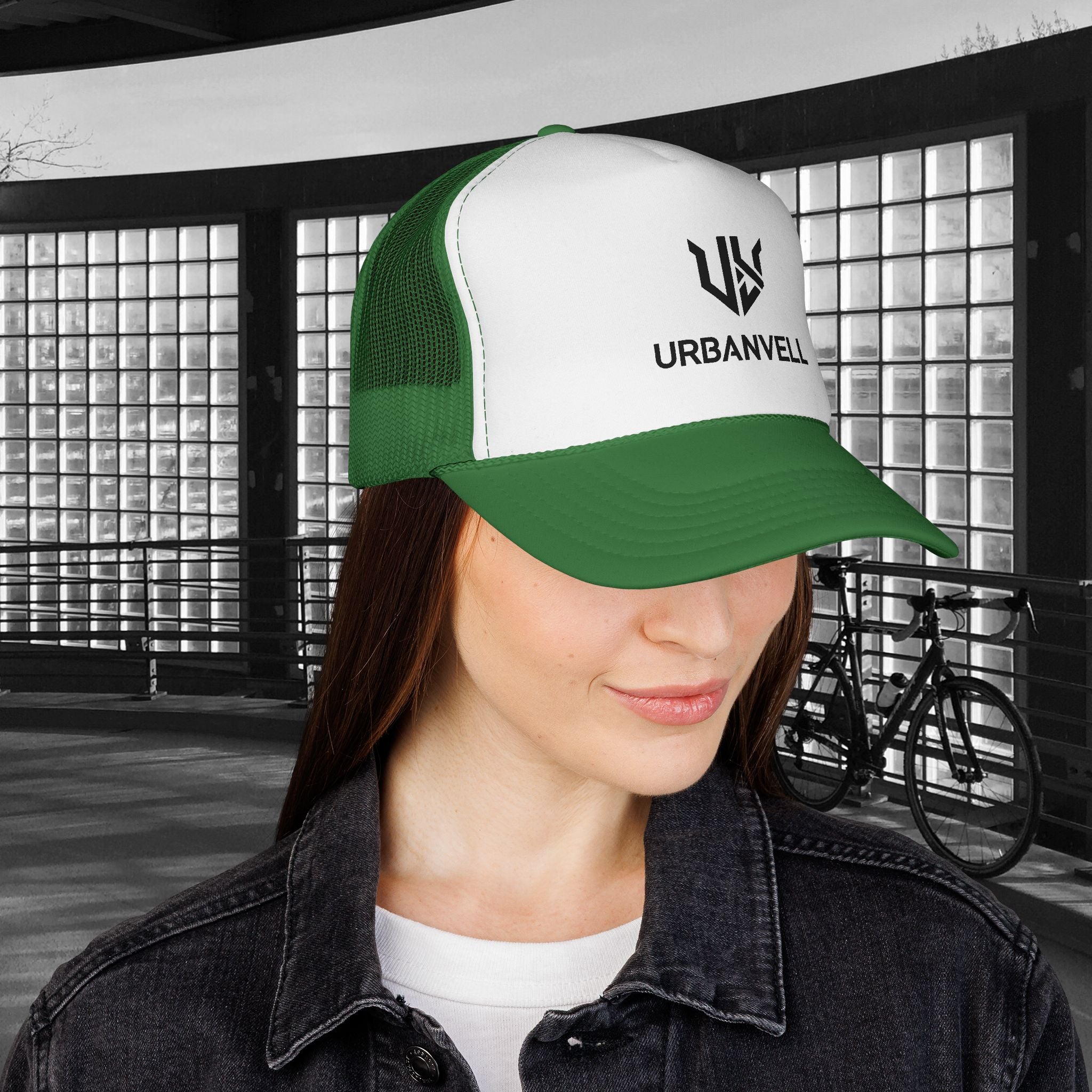 URBANVELL Logo Cap — Distressed Streetwear Mesh Hat