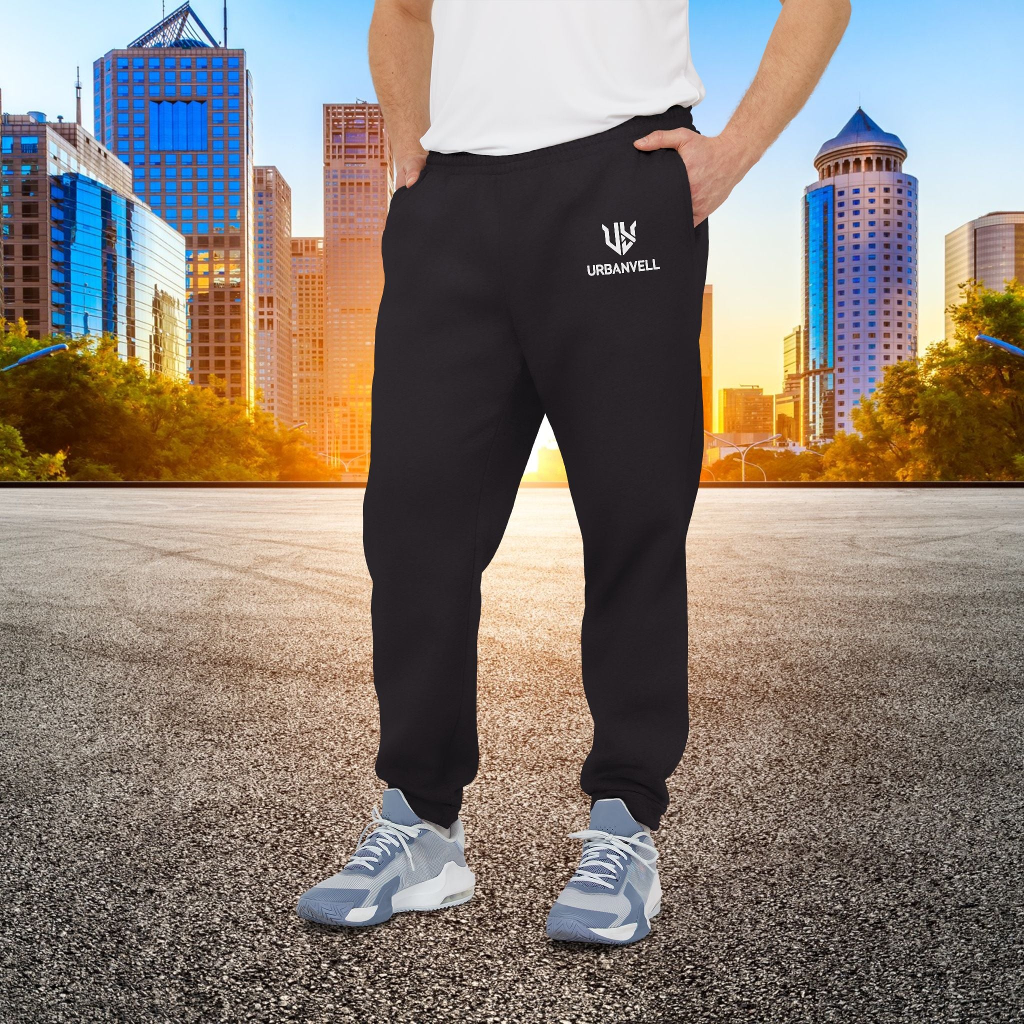 Adidas URBANVELL Fleece Joggers — Comfortable Casual Sweatpants with Logo