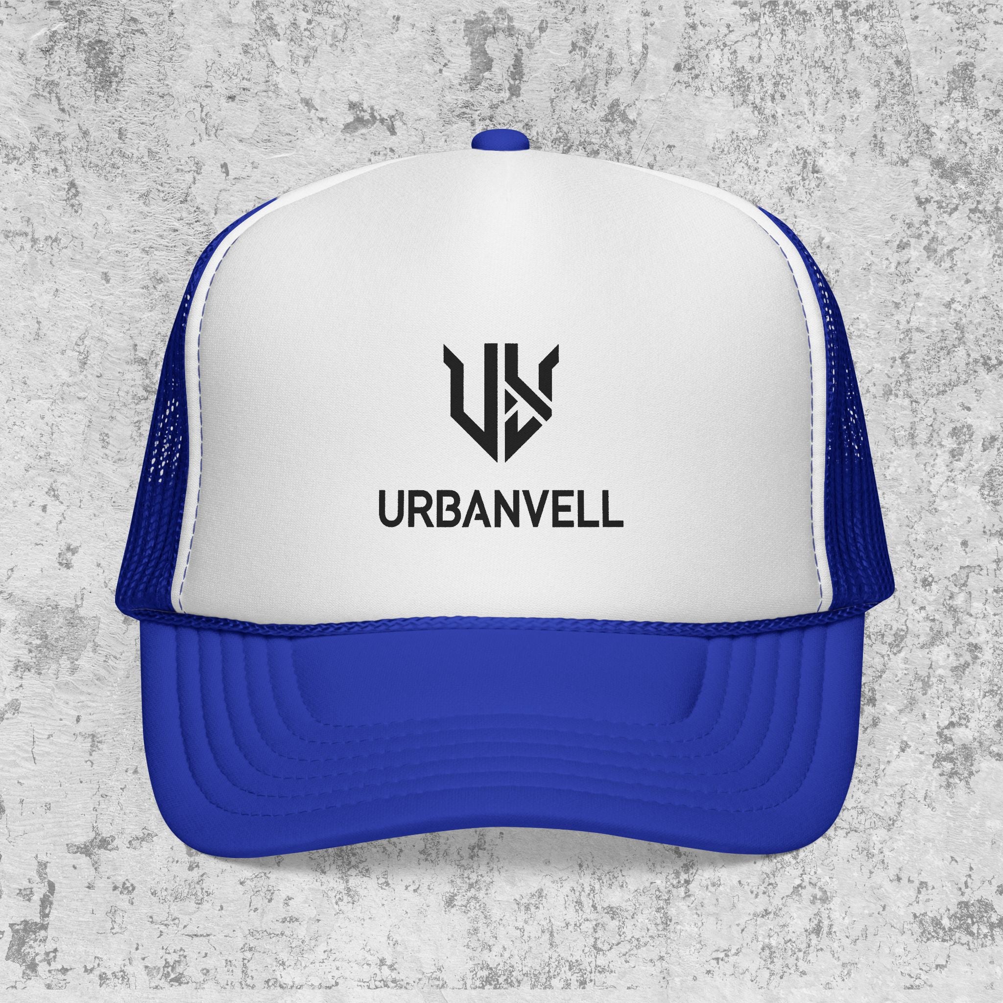 URBANVELL Logo Cap — Distressed Streetwear Mesh Hat