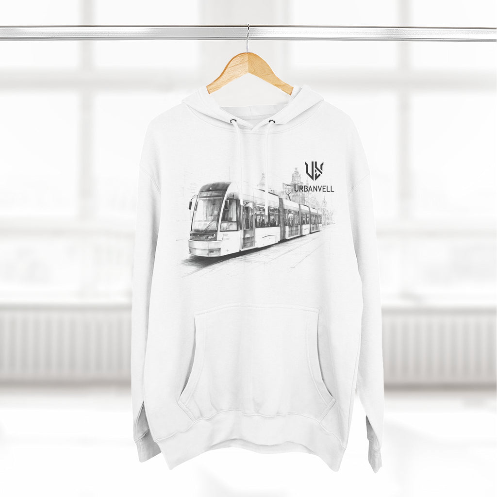 Light Rail Train Hoodie — URBANVELL Sketch Transit Design