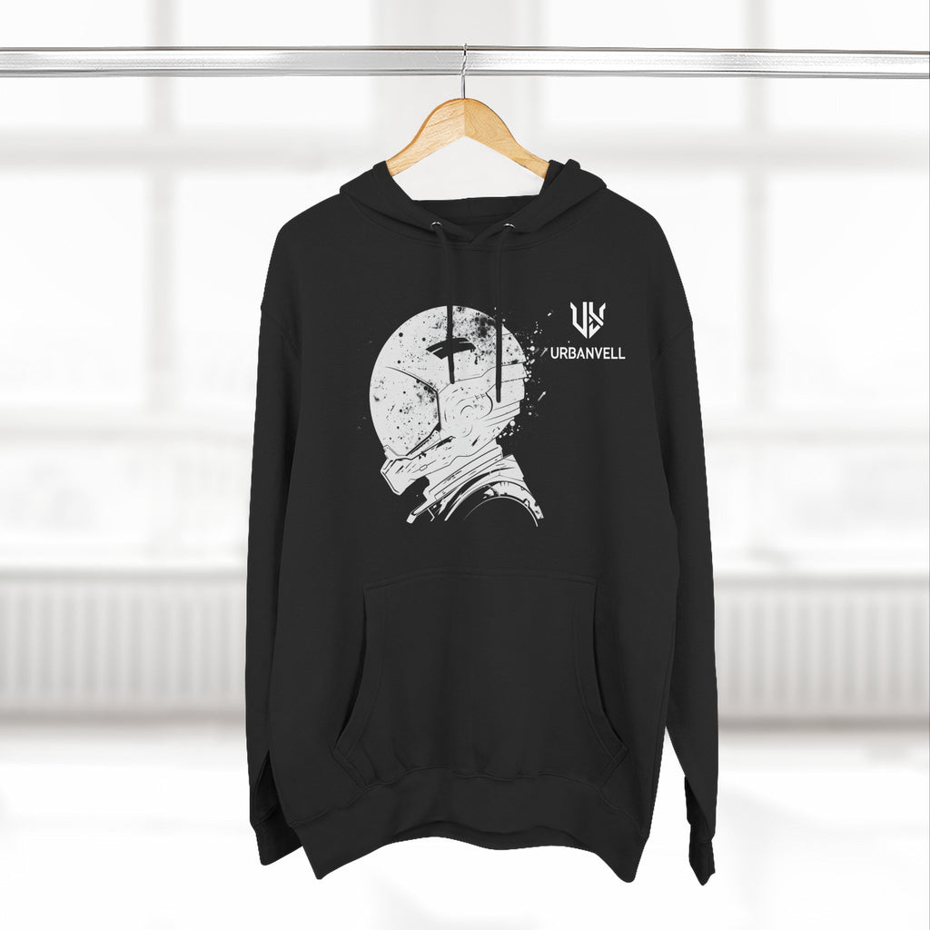 Helmet Hoodie — Vintage Space Helmet Graphic Fleece Hoodie
